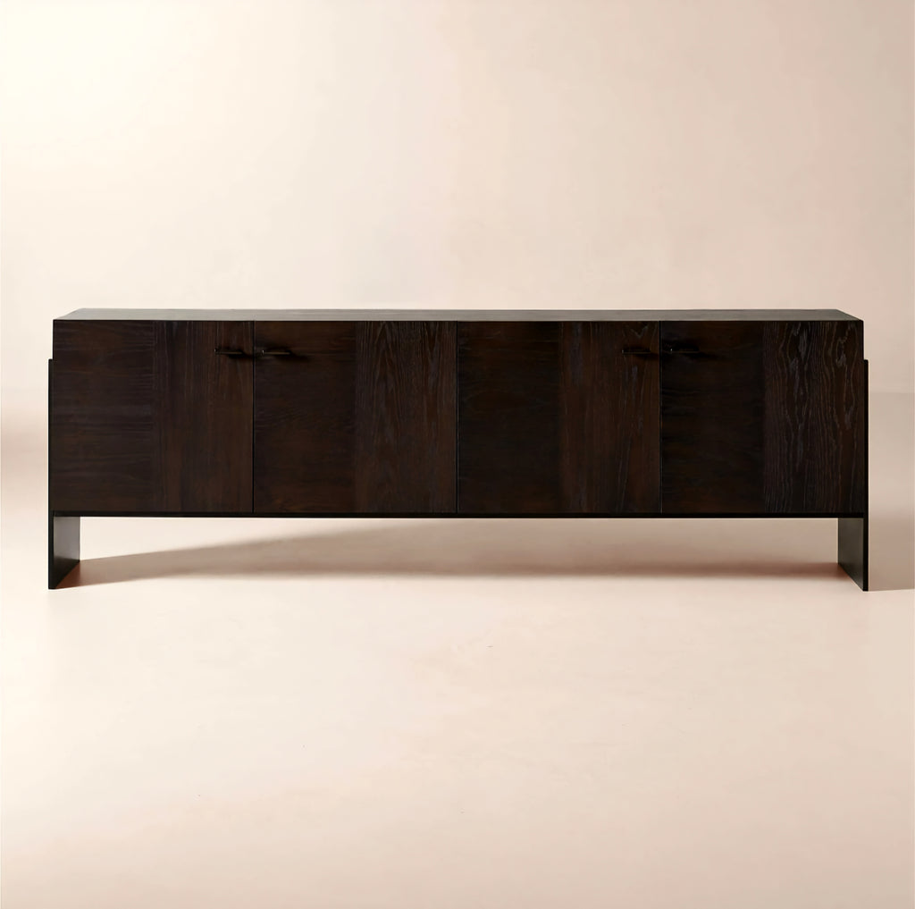 THE ONE × Dante — Dark Wood and Metal Credenza