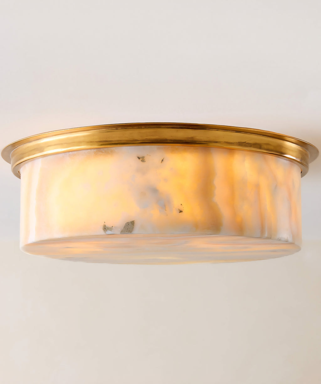 THE ONE × Natalia — Aged Brass Flush Mount Light