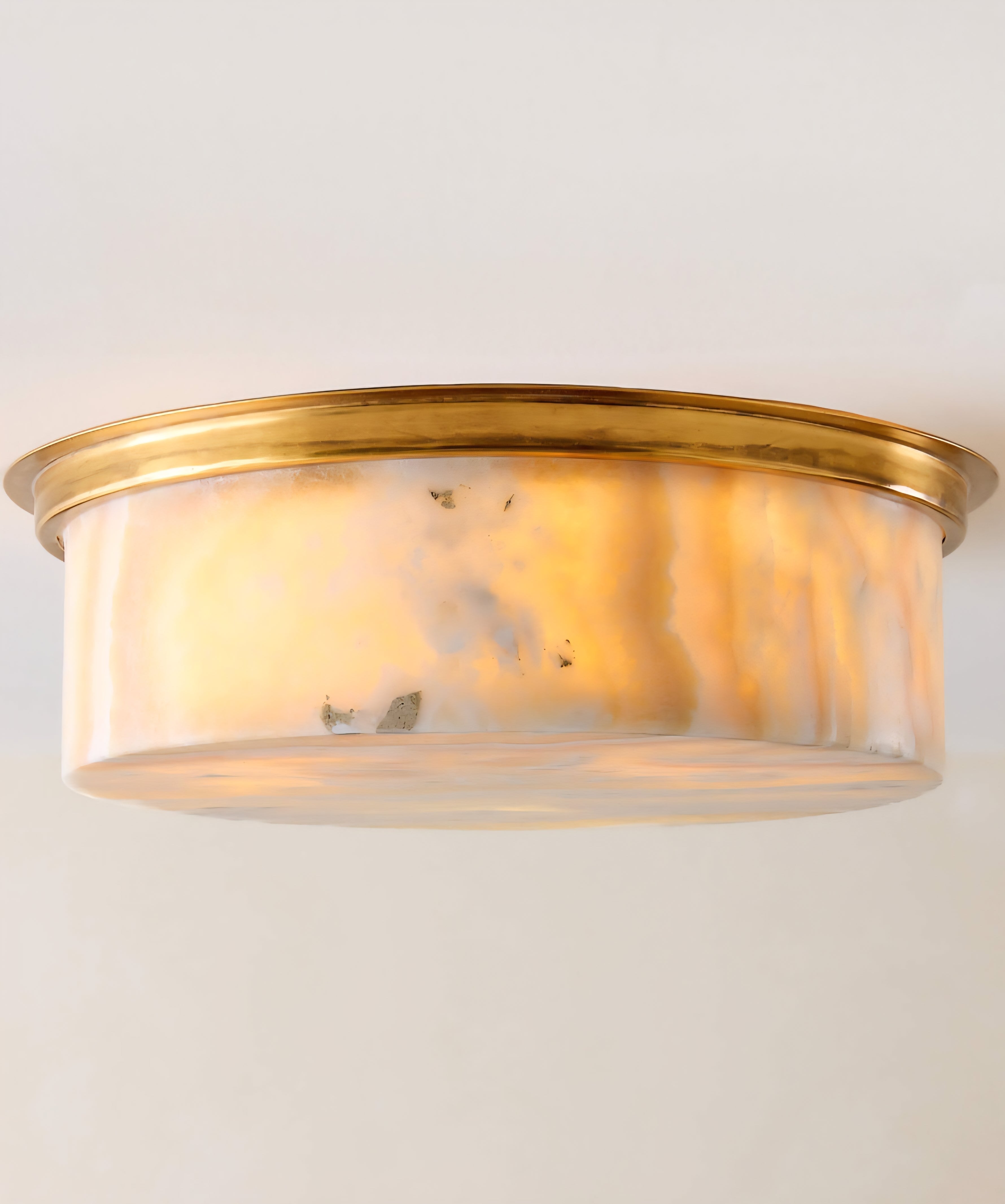 THE ONE × Natalia — Aged Brass Flush Mount Light