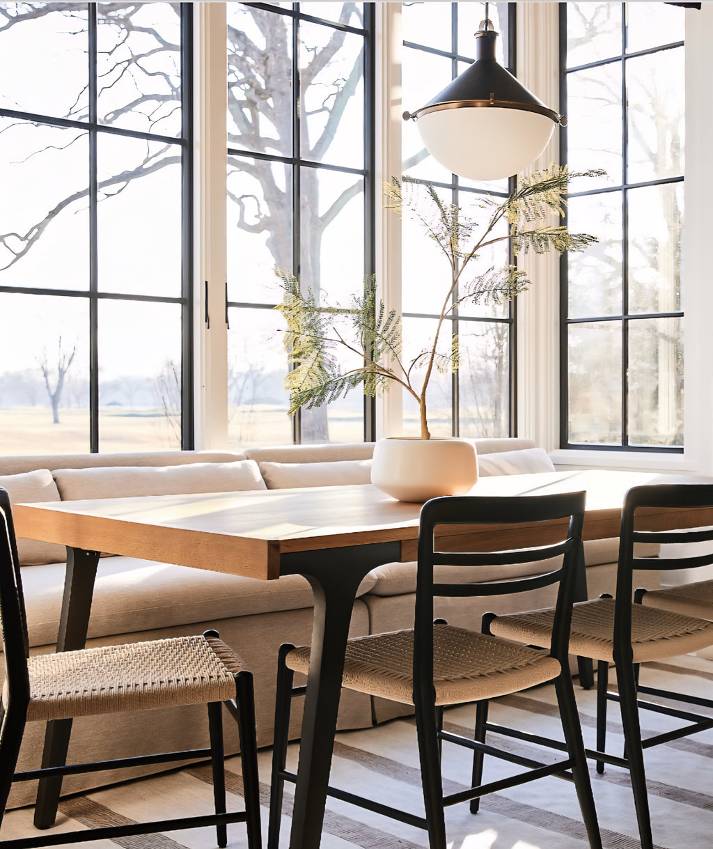 THE ONE × Lakin — White Oak Wood Extendable Dining Table