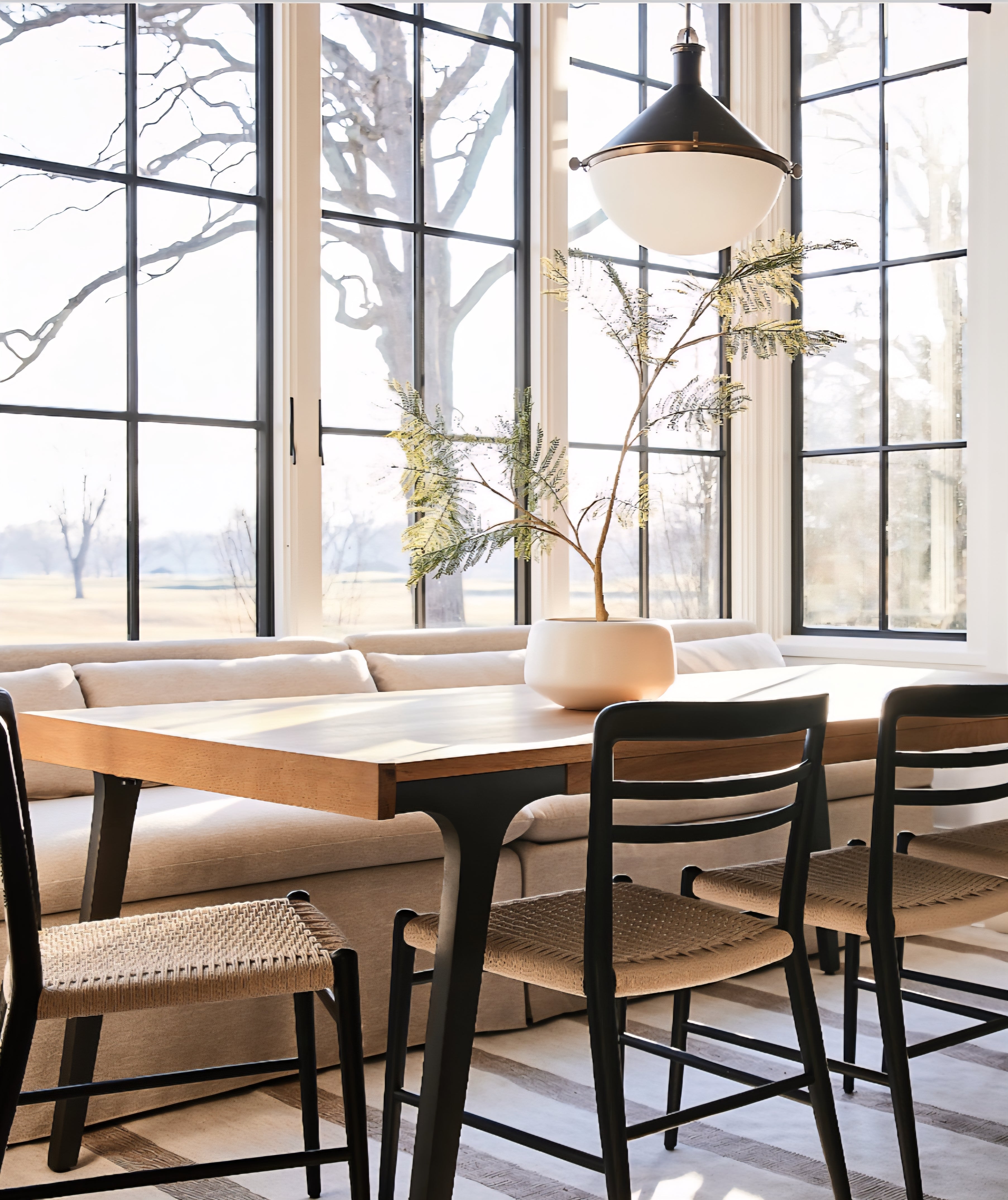 THE ONE × Lakin — White Oak Wood Extendable Dining Table