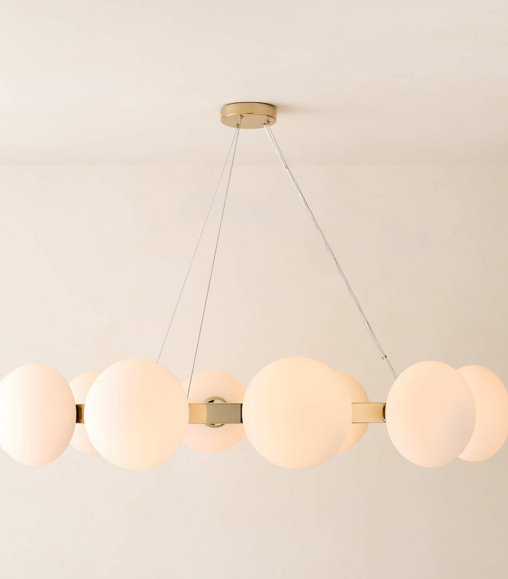THE ONE × Curie — Polished Champagne Chandelier