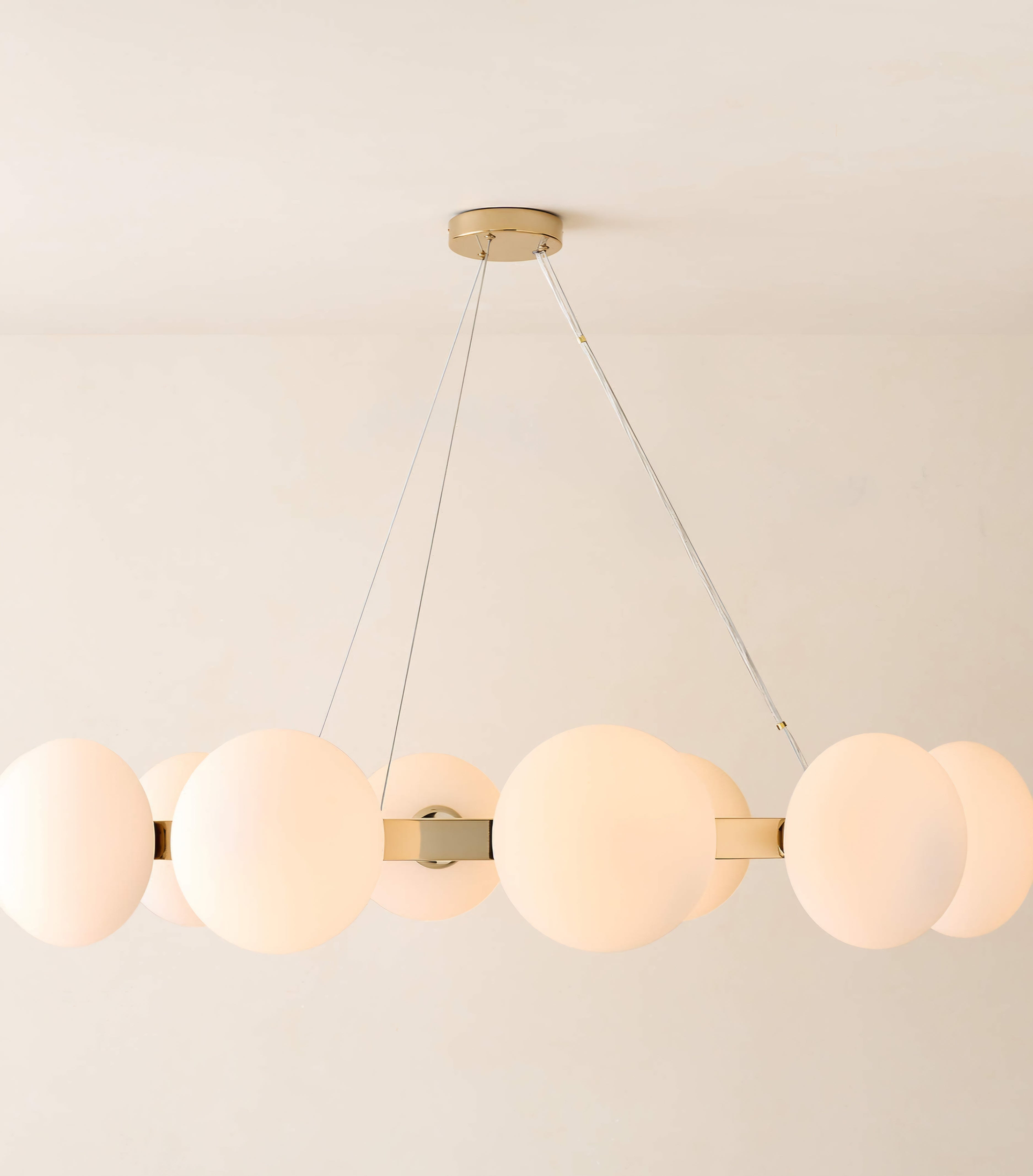THE ONE × Curie — Polished Champagne Chandelier