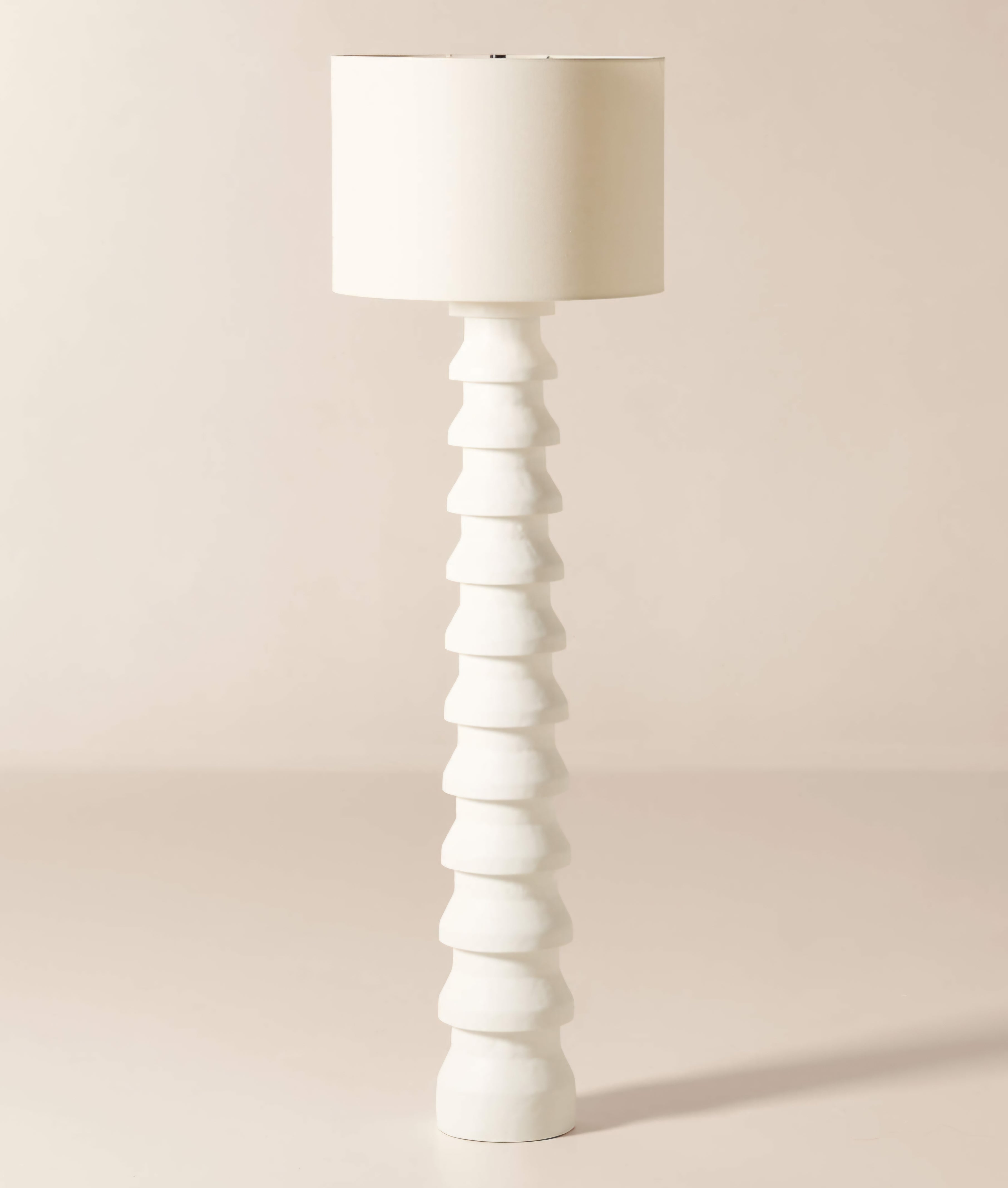 THE ONE × Sequence — White Plaster Floor Lamp