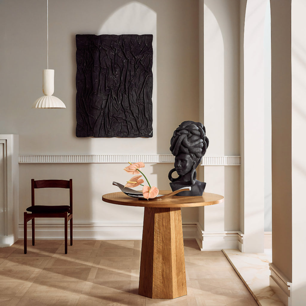 THE ONE × Jeanne — Fluted White Porcelain Dome Pendant Light