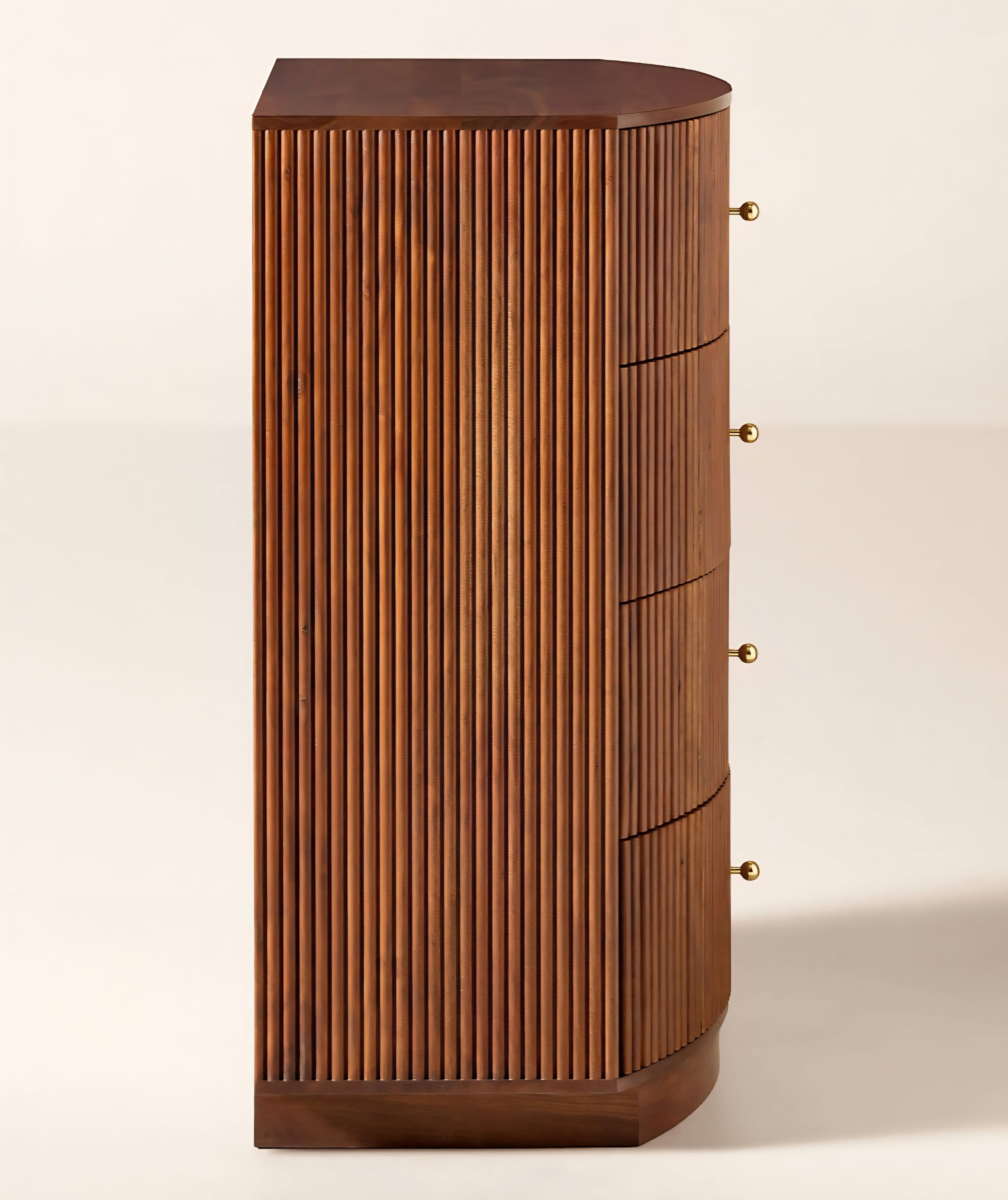 THE ONE × Cameo — Fluted Wood Tall Dresser