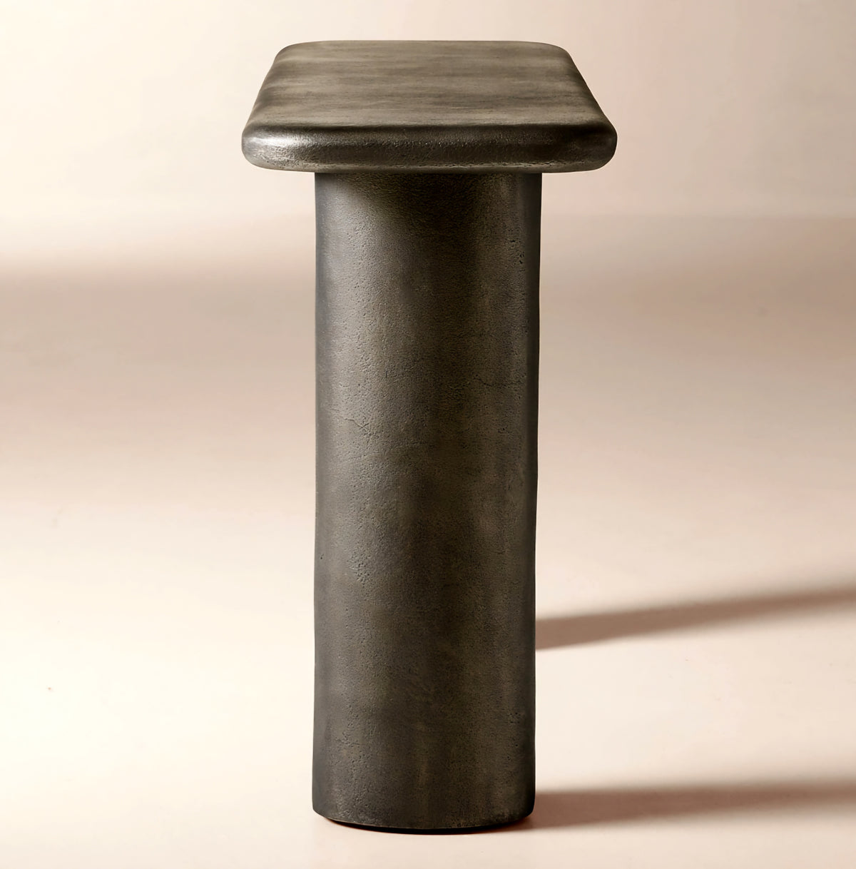 THE ONE × Hollis — Charcoal Grey Cast Aluminum Console Table