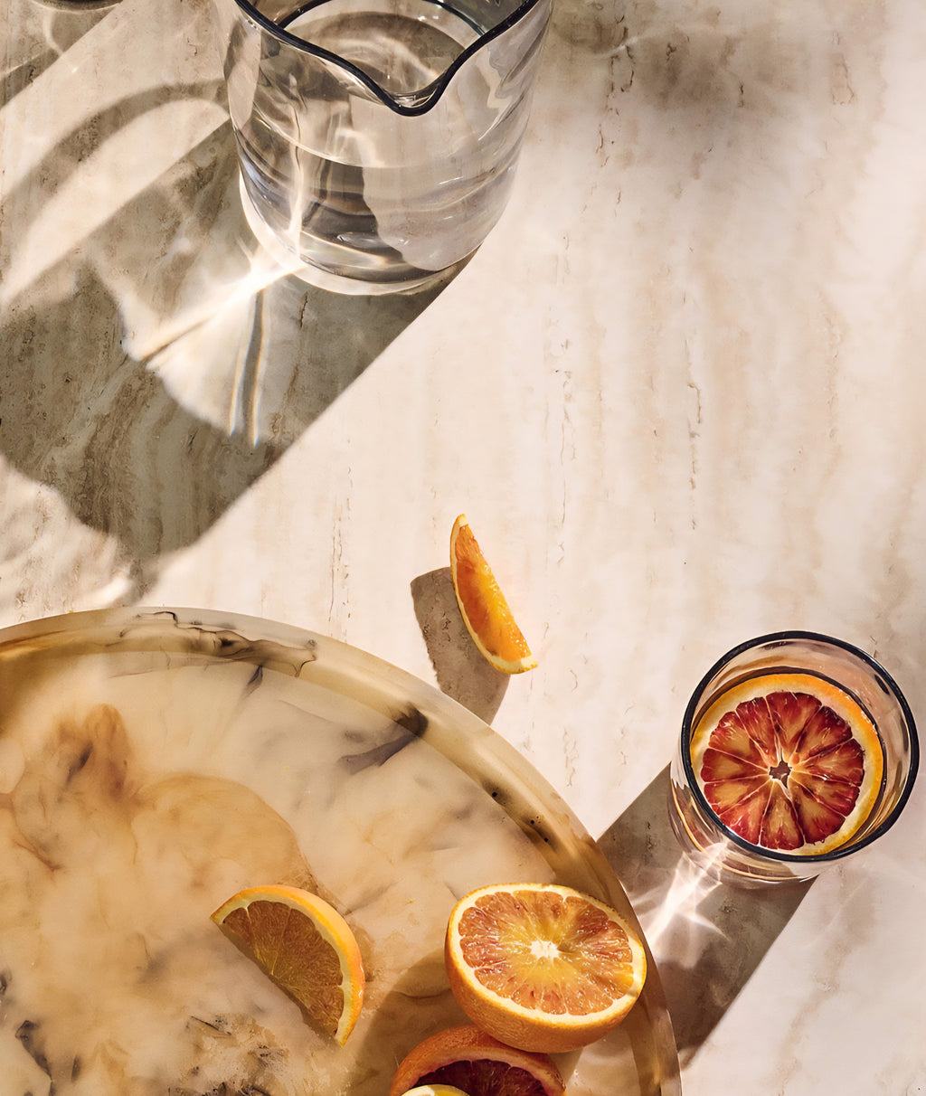THE ONE × Faux Horn — Round Resin Decorative Tray