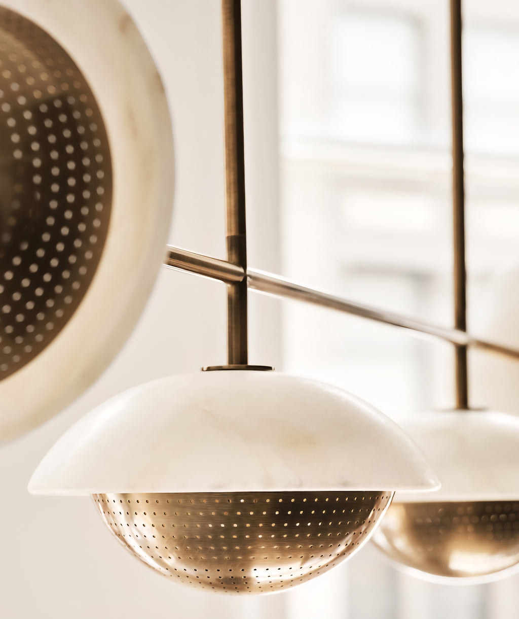 THE ONE × Solstice — Alabaster Chandelier (53.4")