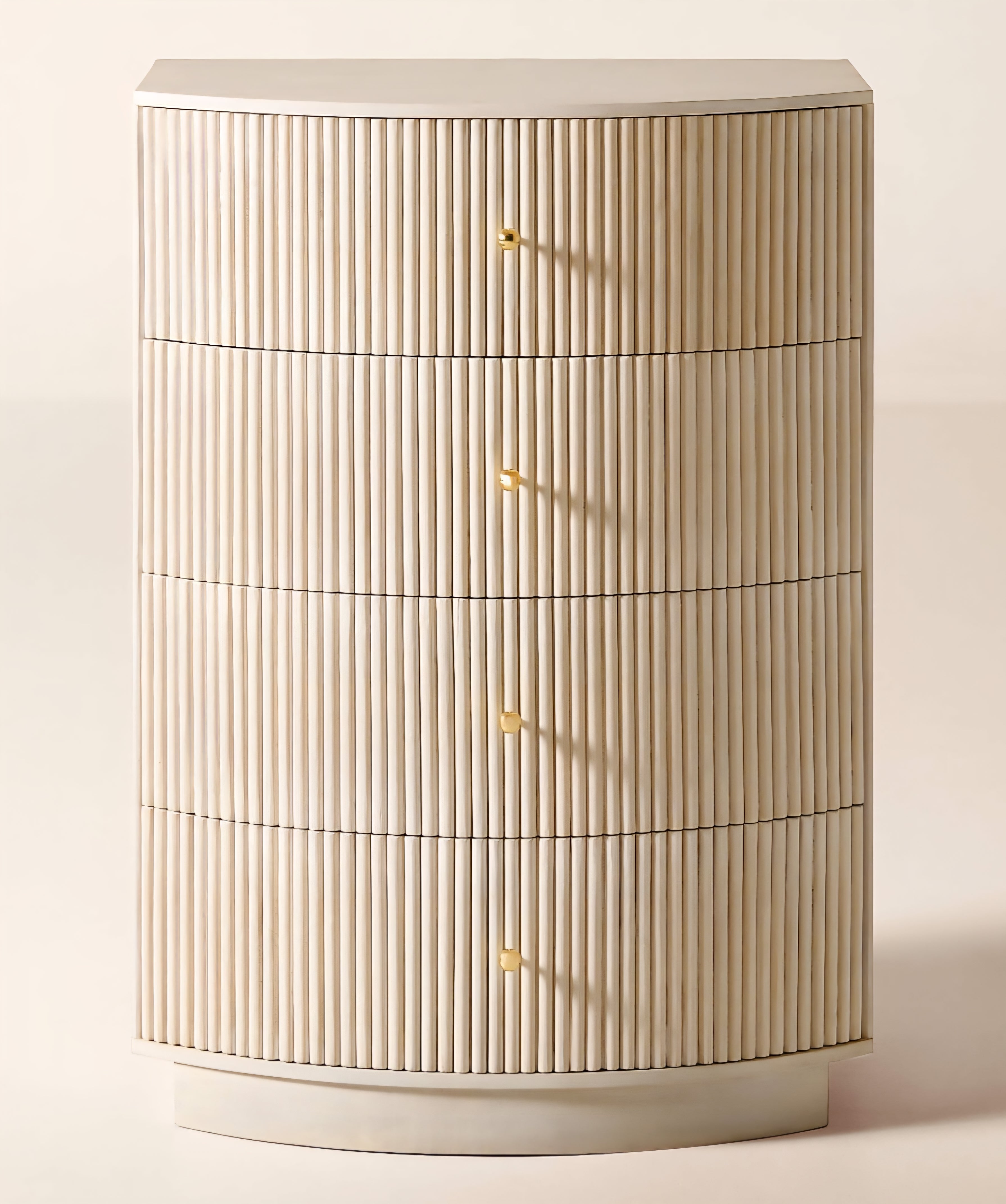 THE ONE × Cameo — Fluted Wood Tall Dresser