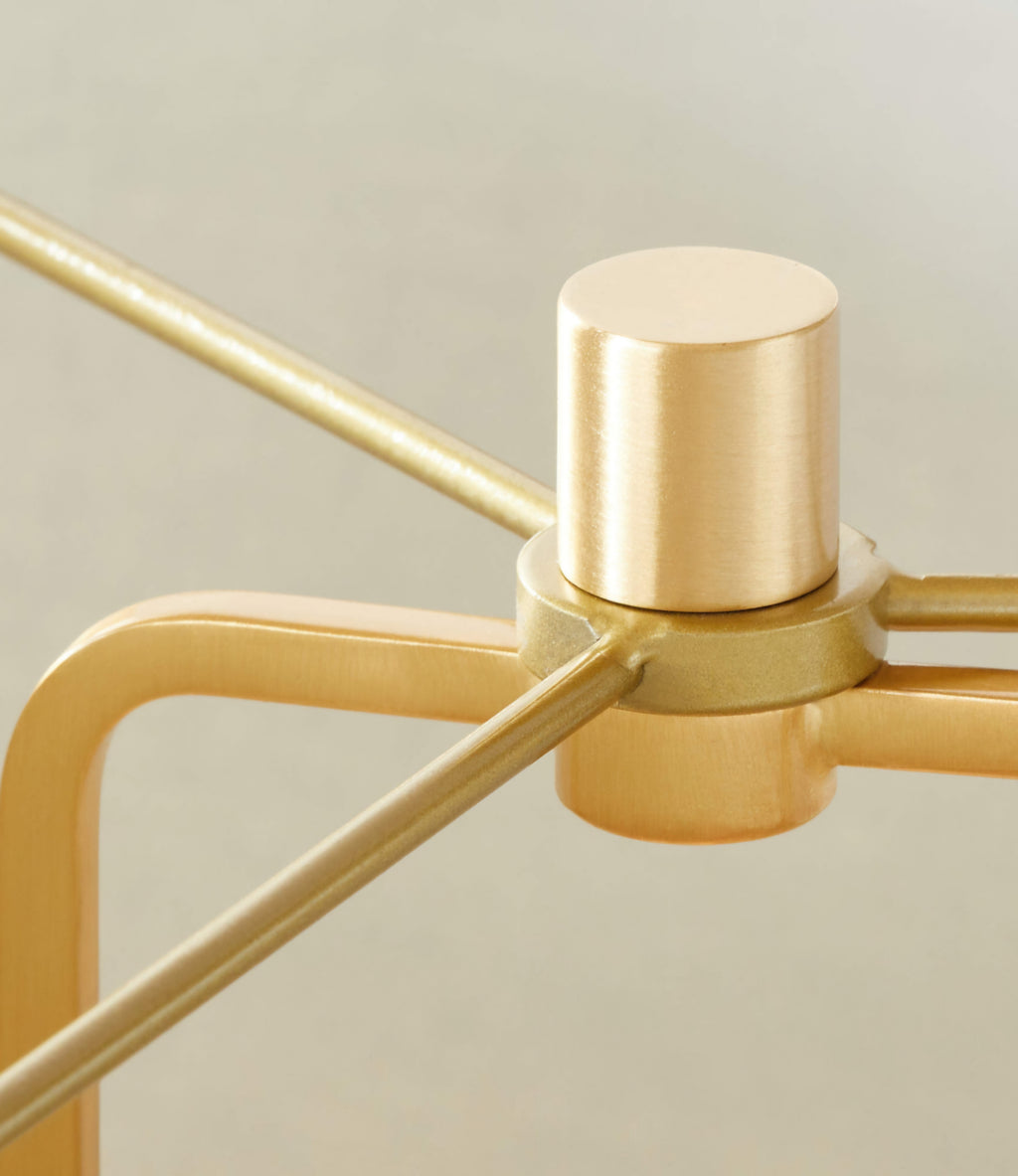THE ONE × Bruna — Walnut Wood and Linen Floor Lamp