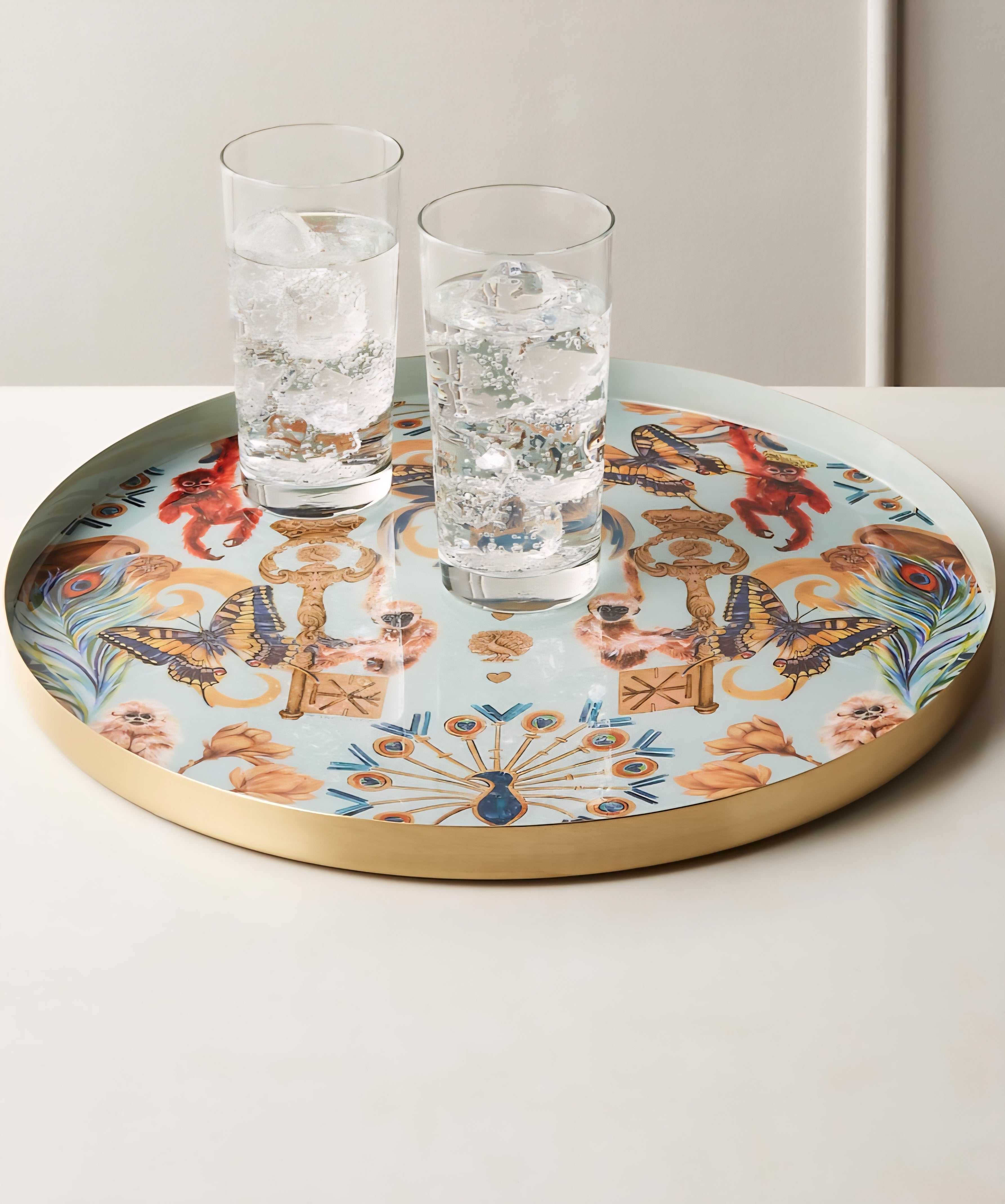 THE ONE × Regal — Monkeys Round Serving Tray