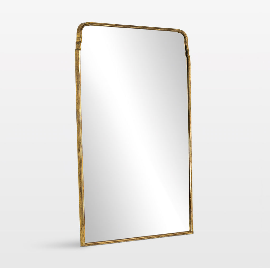 THE ONE × Amelie — Antique Brass Wide Floor Mirror