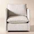 THE ONE × Corroy — Natural Linen Swivel Chair