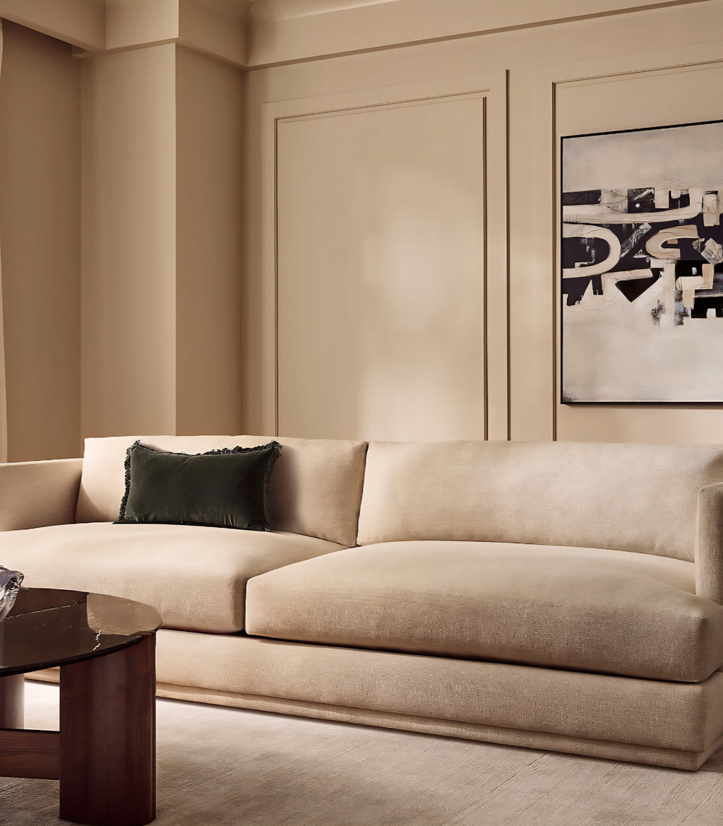 THE ONE × Seneca — Off-White Performance Fabric Sleeper Sofa