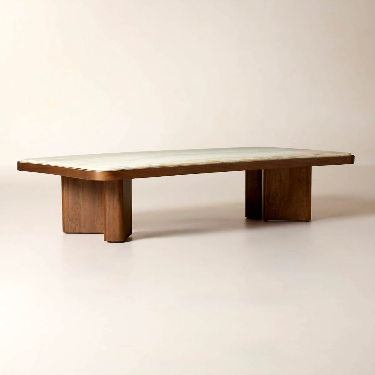 THE ONE × Rio — Onyx and Walnut Coffee Table
