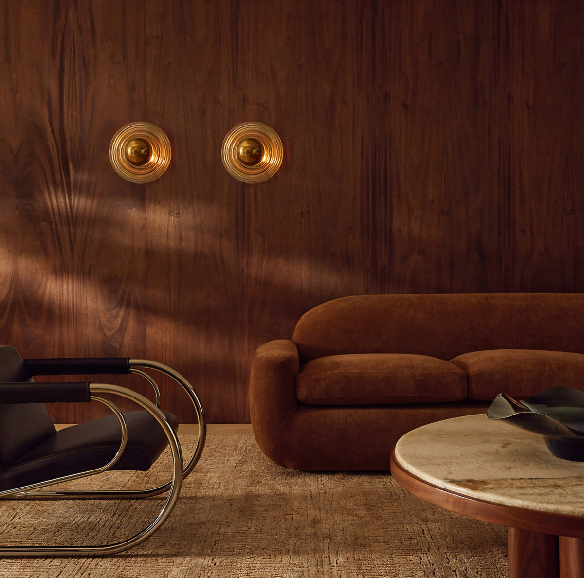 THE ONE × Loop — Chocolate Leather Accent Chair
