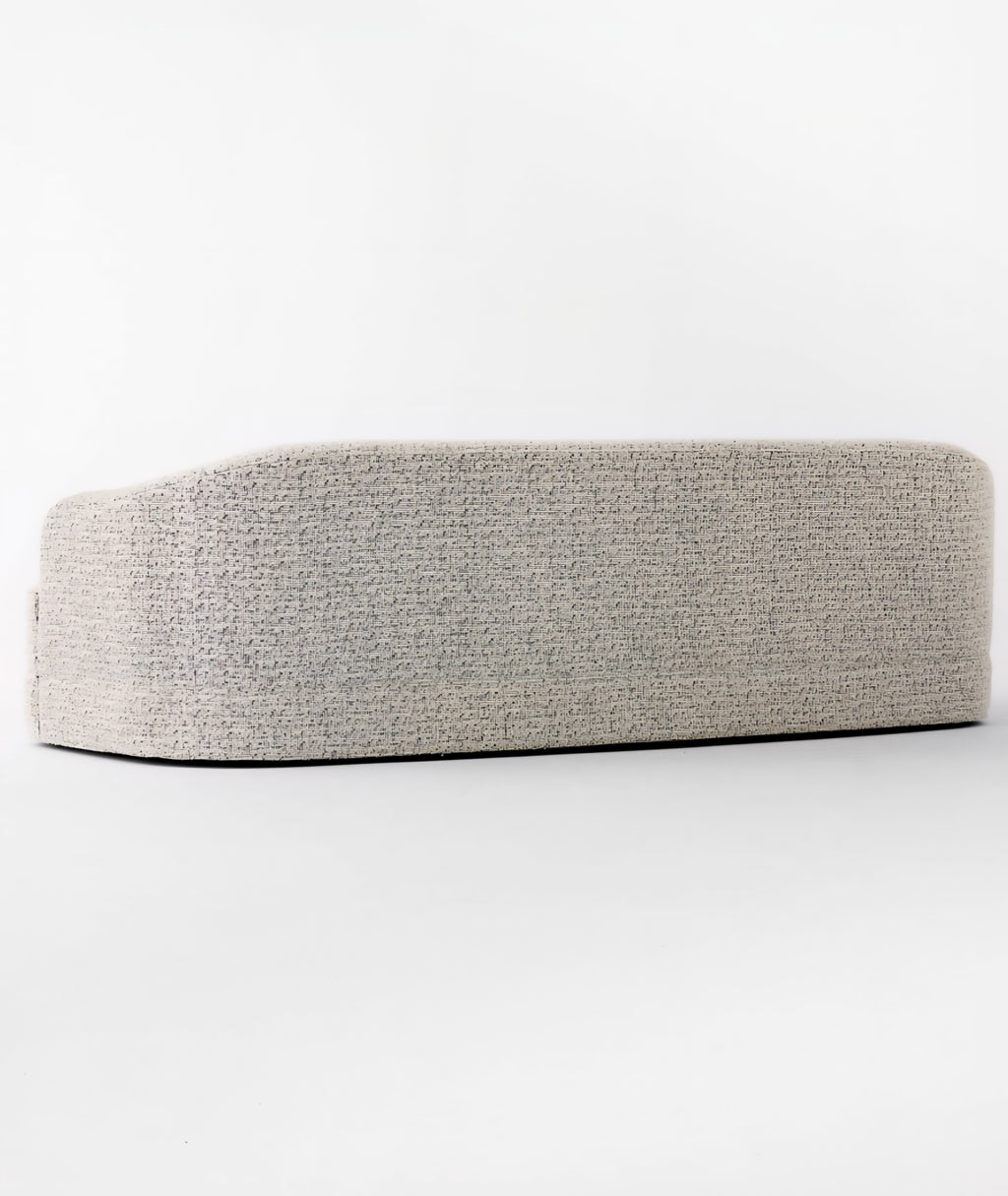 THE ONE × Mylene — Black and White Boucle Curved Sofa by goop