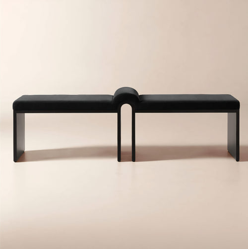 THE ONE × Arc — Faux Mohair/Velvet Bench