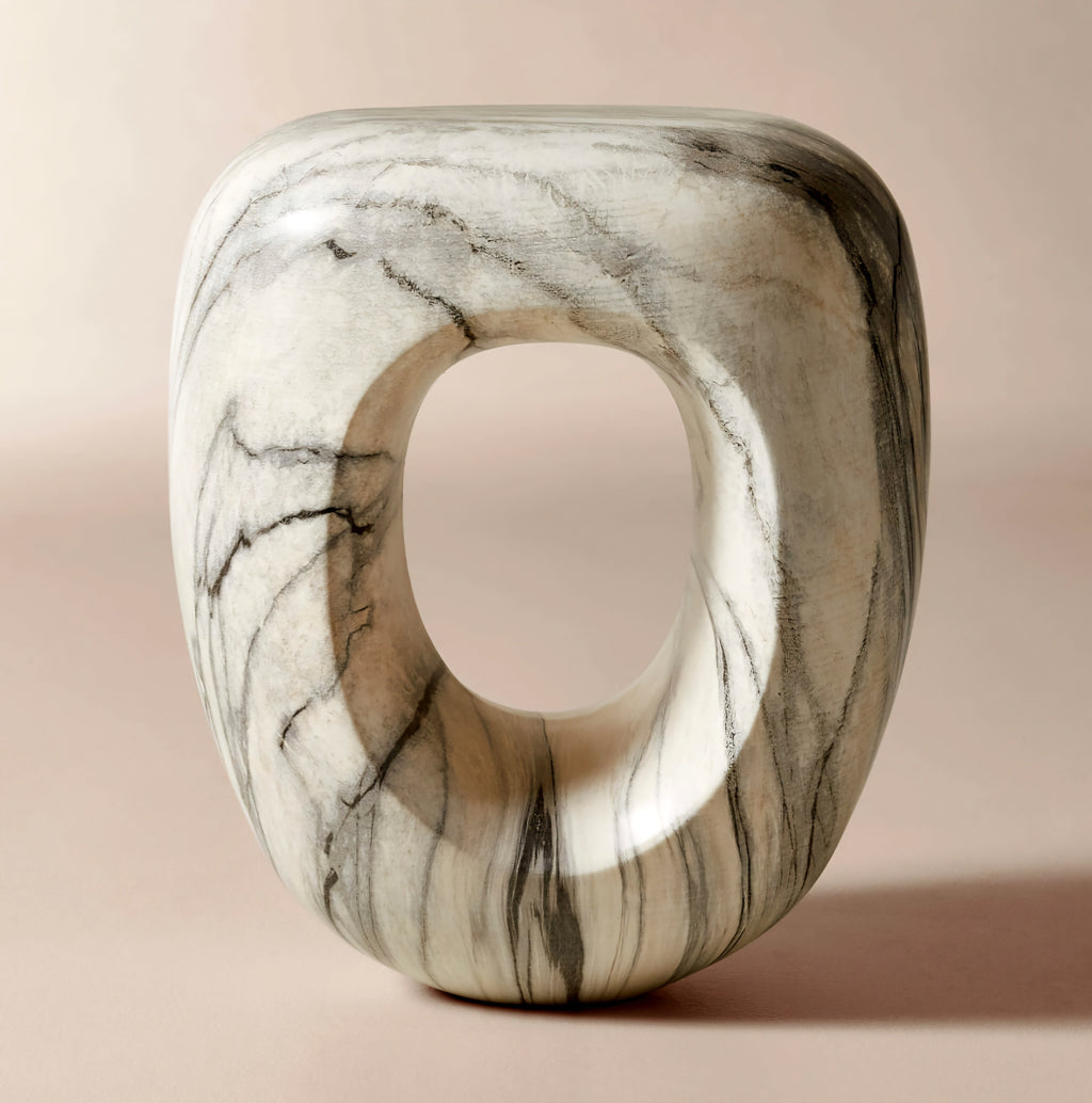 THE ONE × Koa — Marbled Resin Side Table