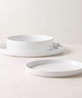 THE ONE × Frank — 3-Piece White Dinnerware Set with Pasta Bowl
