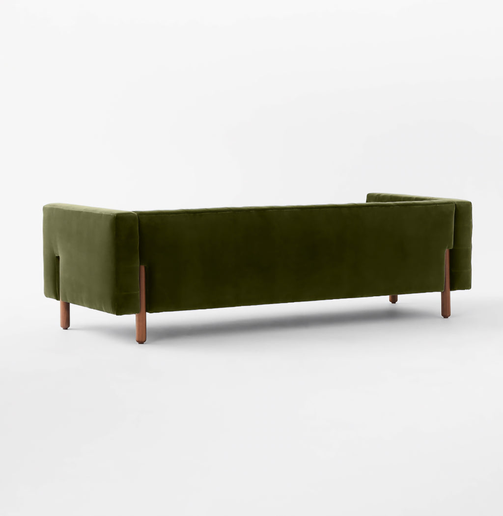 THE ONE × Marconi — Tufted Leather & Velvet Sofa