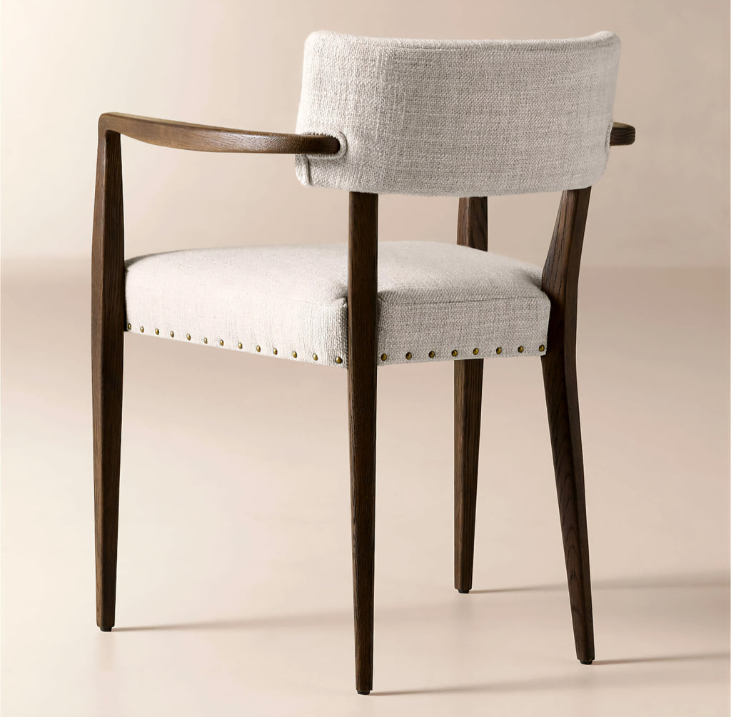 THE ONE × Arlo — Smoked Mauve Performance Fabric Dining Armchair
