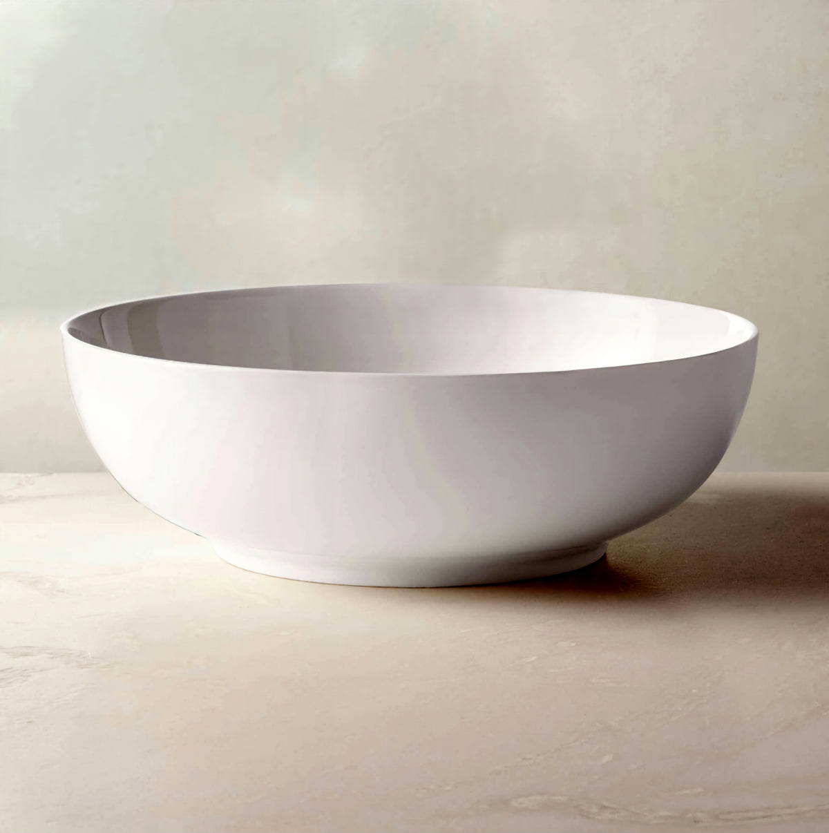 THE ONE × Contact — White Ceramic Serving Bowl