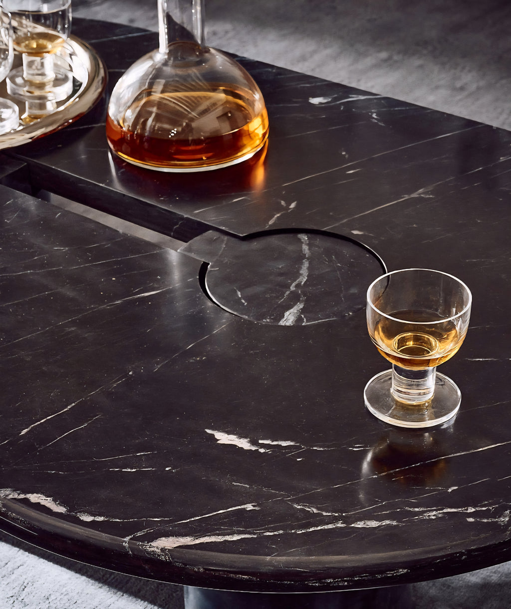 THE ONE × Liguria — Oval Marble Coffee Table