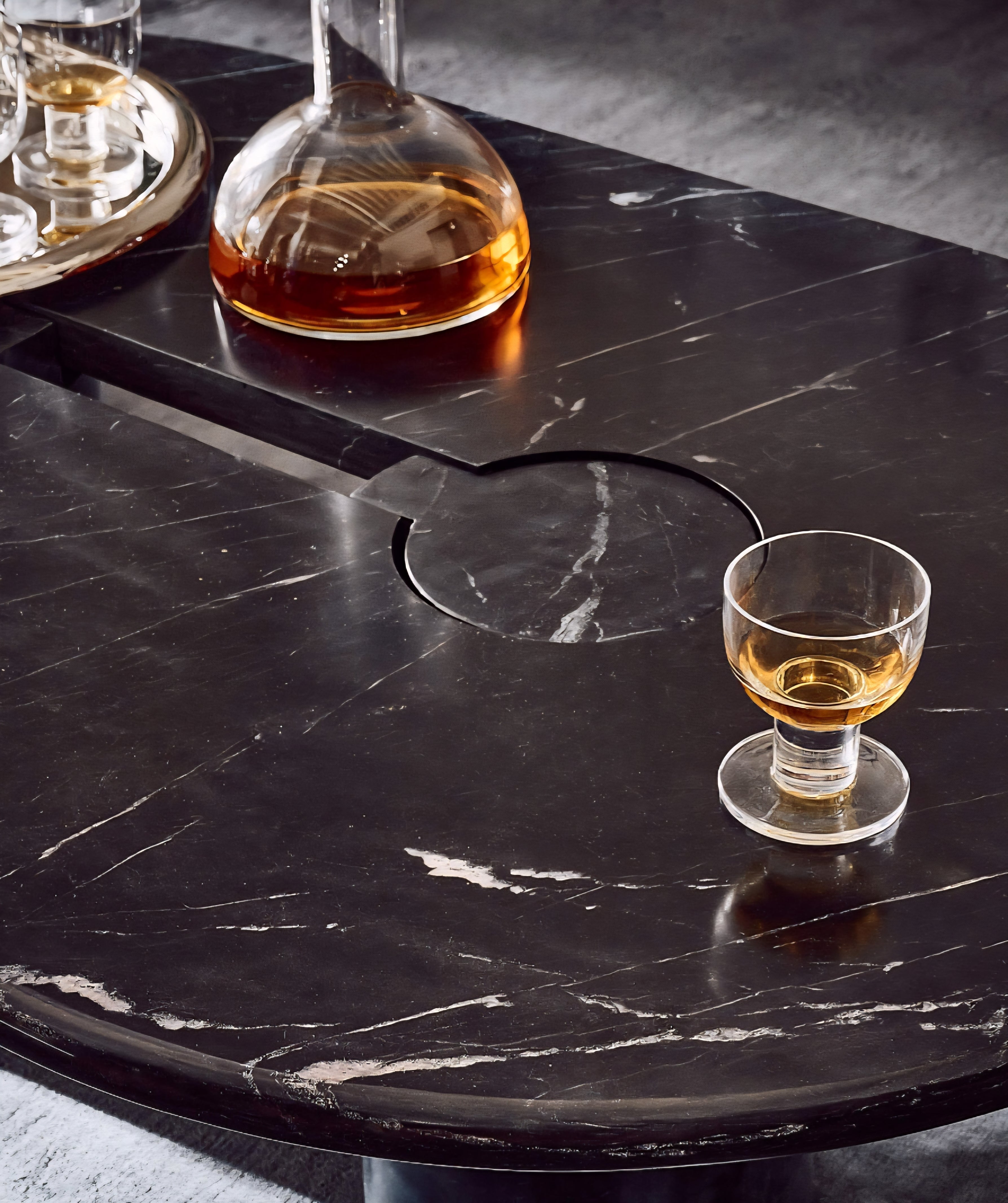 THE ONE × Liguria — Oval Marble Coffee Table
