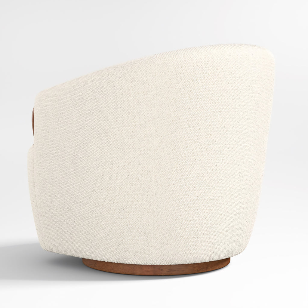 THE ONE × Rapallo — Wood Swivel Accent Chair