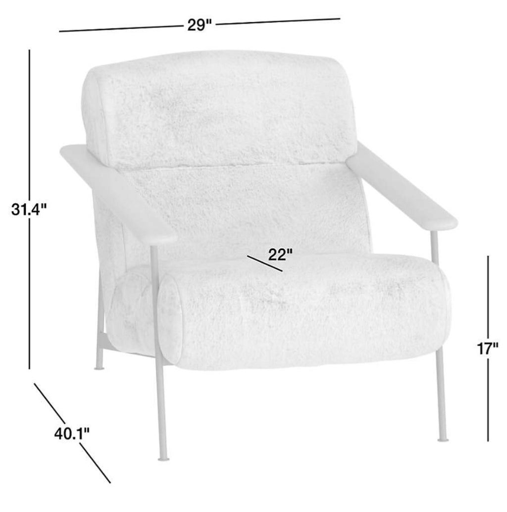 THE ONE × Chalet — Faux Fur Accent Chair