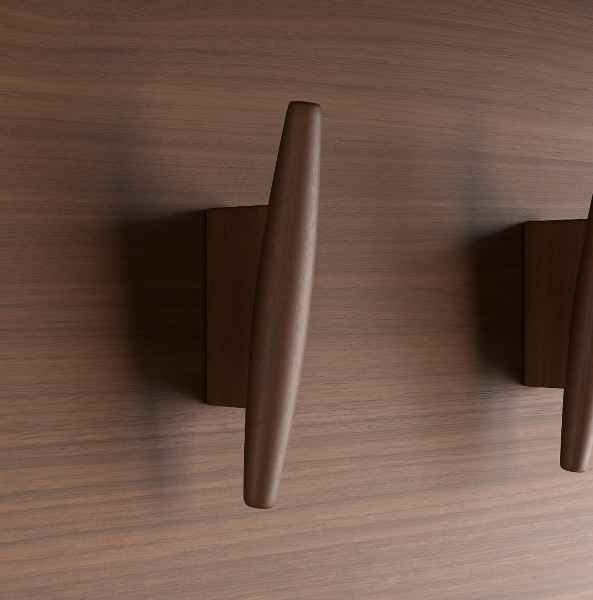 THE ONE × Tate — Walnut Wood Hall Tree with Bench and Shoe Storage (44")