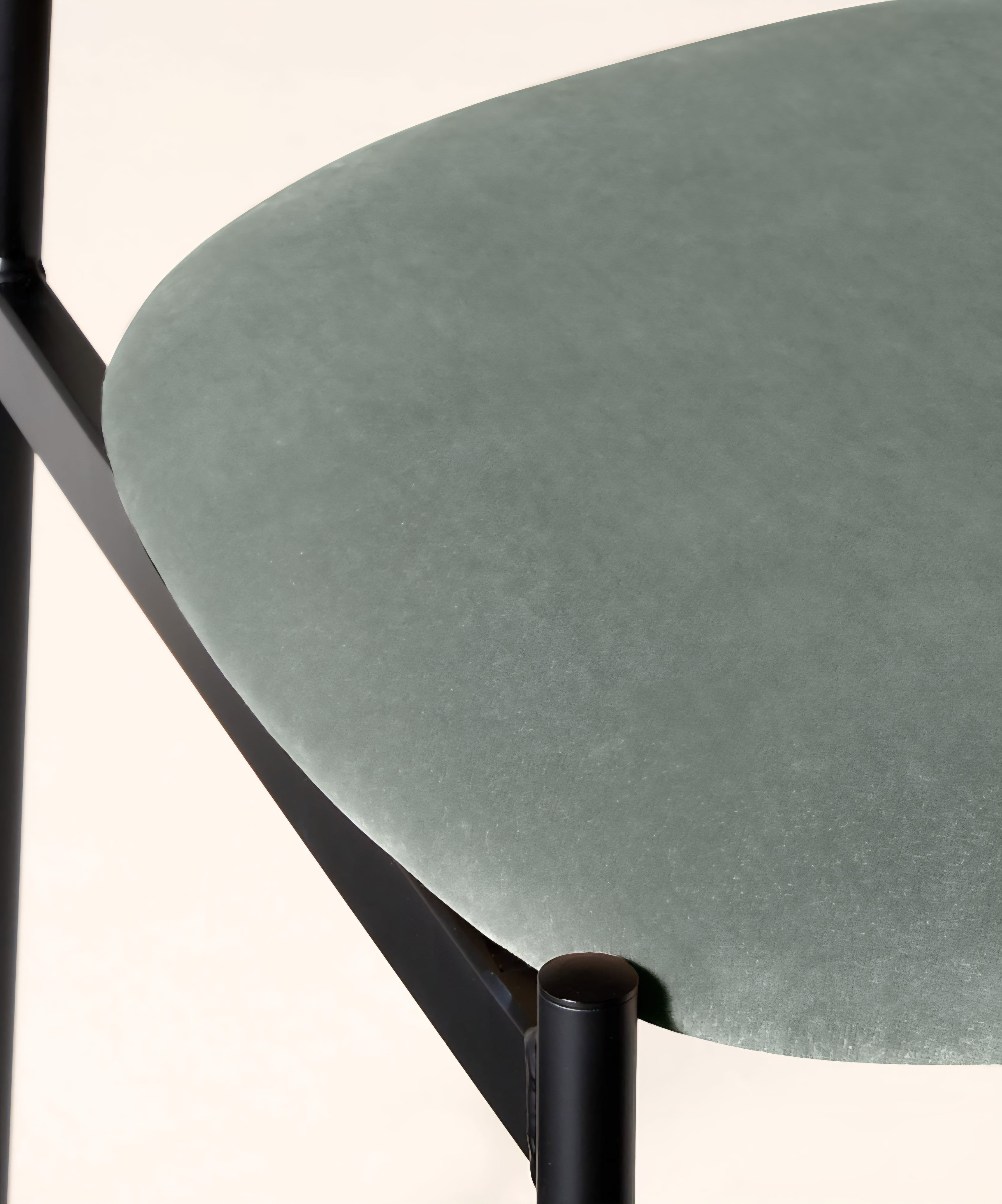 THE ONE × Damato — Mink Velvet Dining Chair