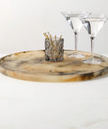 THE ONE × Faux Horn — Round Resin Decorative Tray