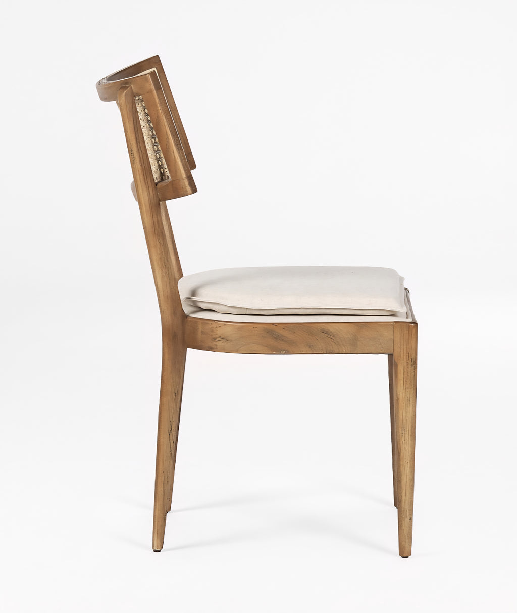 THE ONE × Libby — Light Brown Wood + Natural Cane Dining Chair
