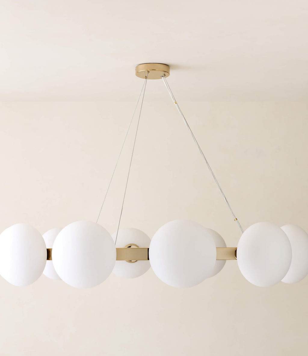 THE ONE × Curie — Polished Champagne Chandelier