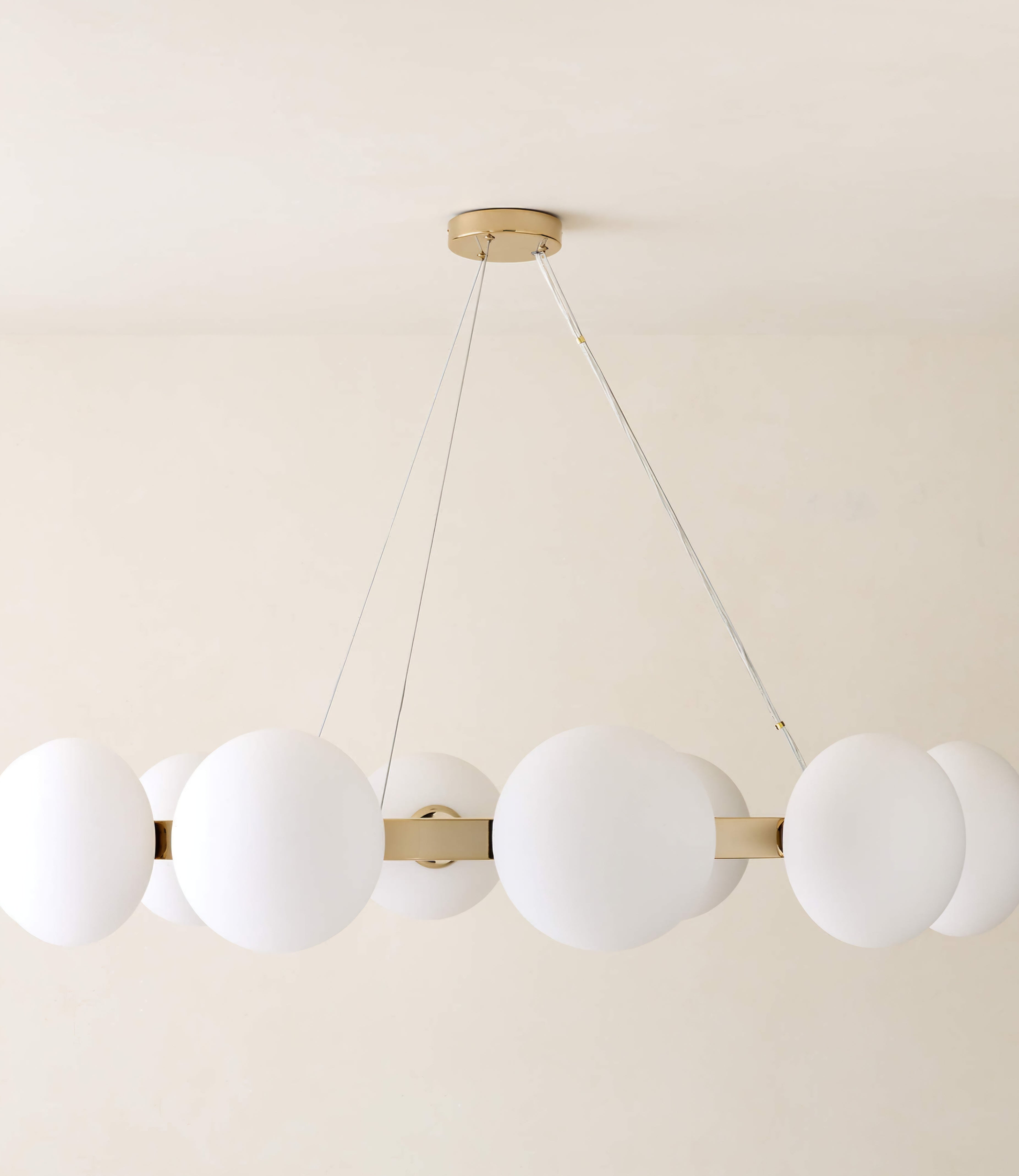 THE ONE × Curie — Polished Champagne Chandelier