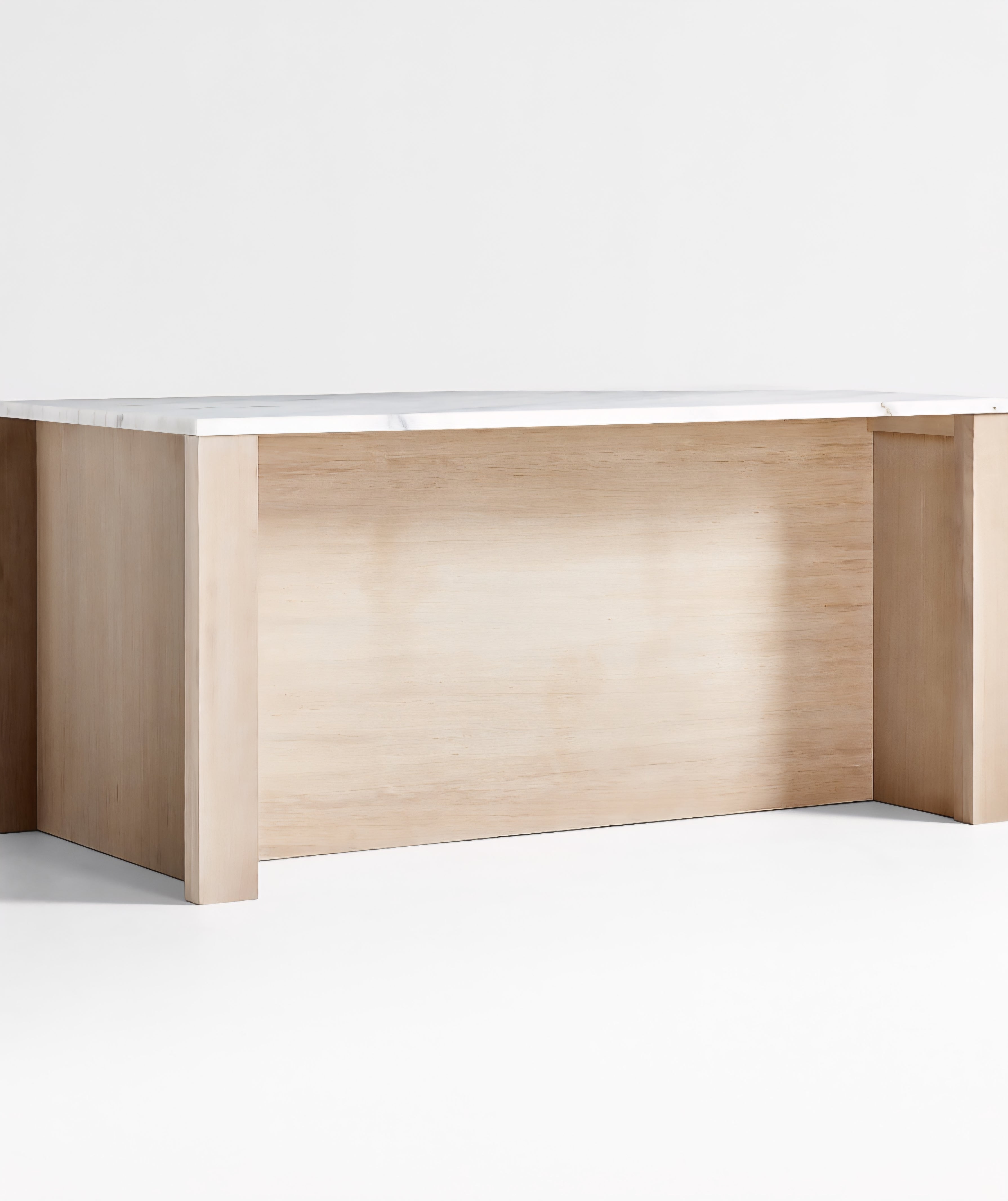 THE ONE × Terra — Marble Top Kitchen Island with Storage (78")