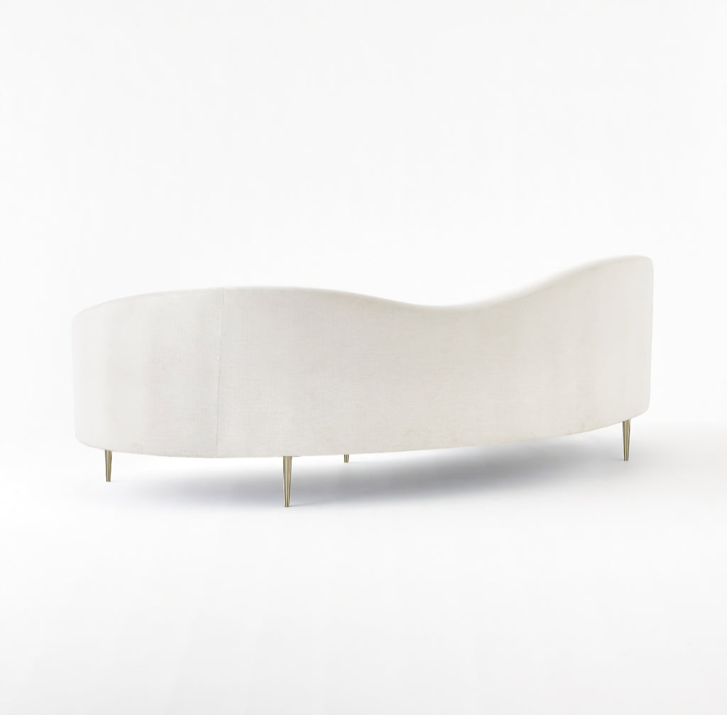 THE ONE × Curvo — White Performance Fabric Sofa by Goop
