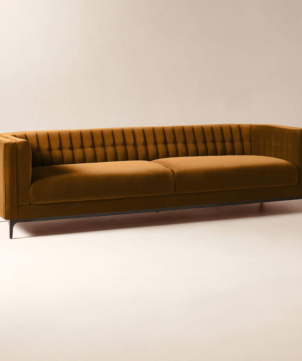 THE ONE × Ambroise — Light Taupe Velvet Sofa