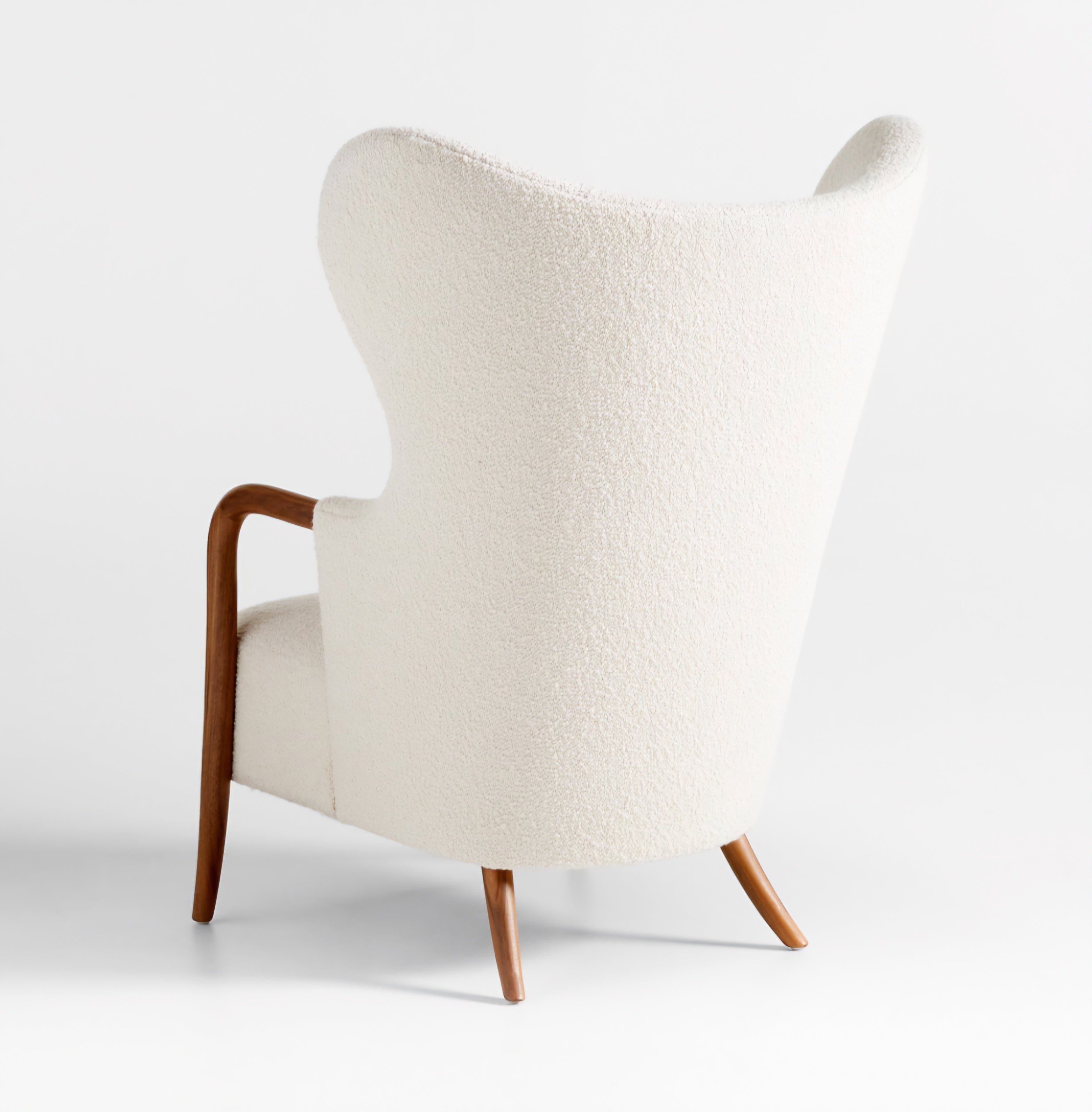 THE ONE × Laso — Ivory Bouclé Accent Chair