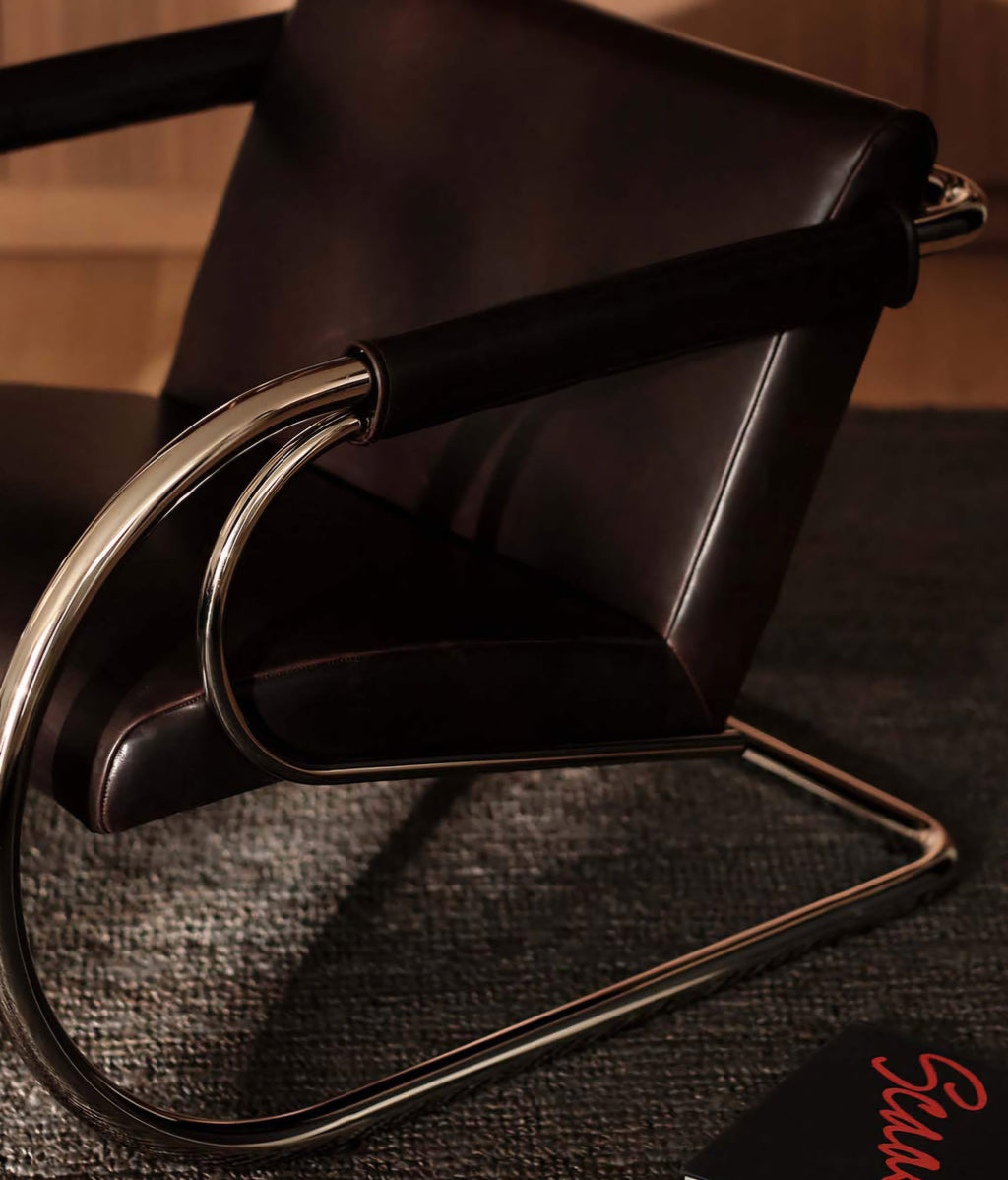 THE ONE × Loop — Chocolate Leather Accent Chair