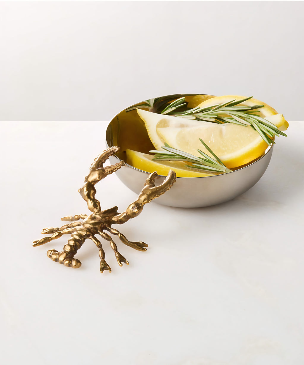 THE ONE × Lobster — Stainless Steel and Brass Snack Bowl