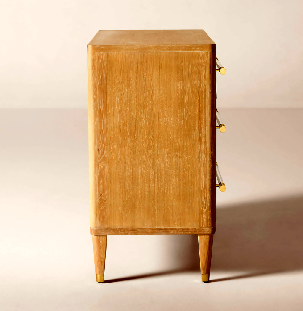 THE ONE × Probst — Oak 3-Drawer Bedside Dresser