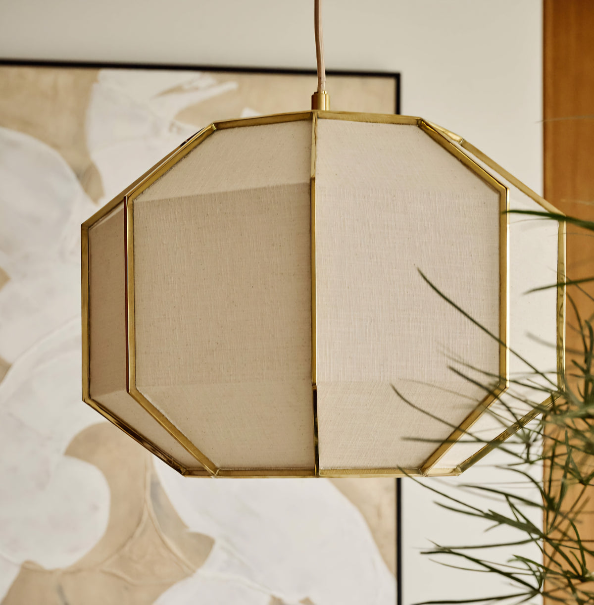 THE ONE × Blisse — Natural Linen Pendant Light