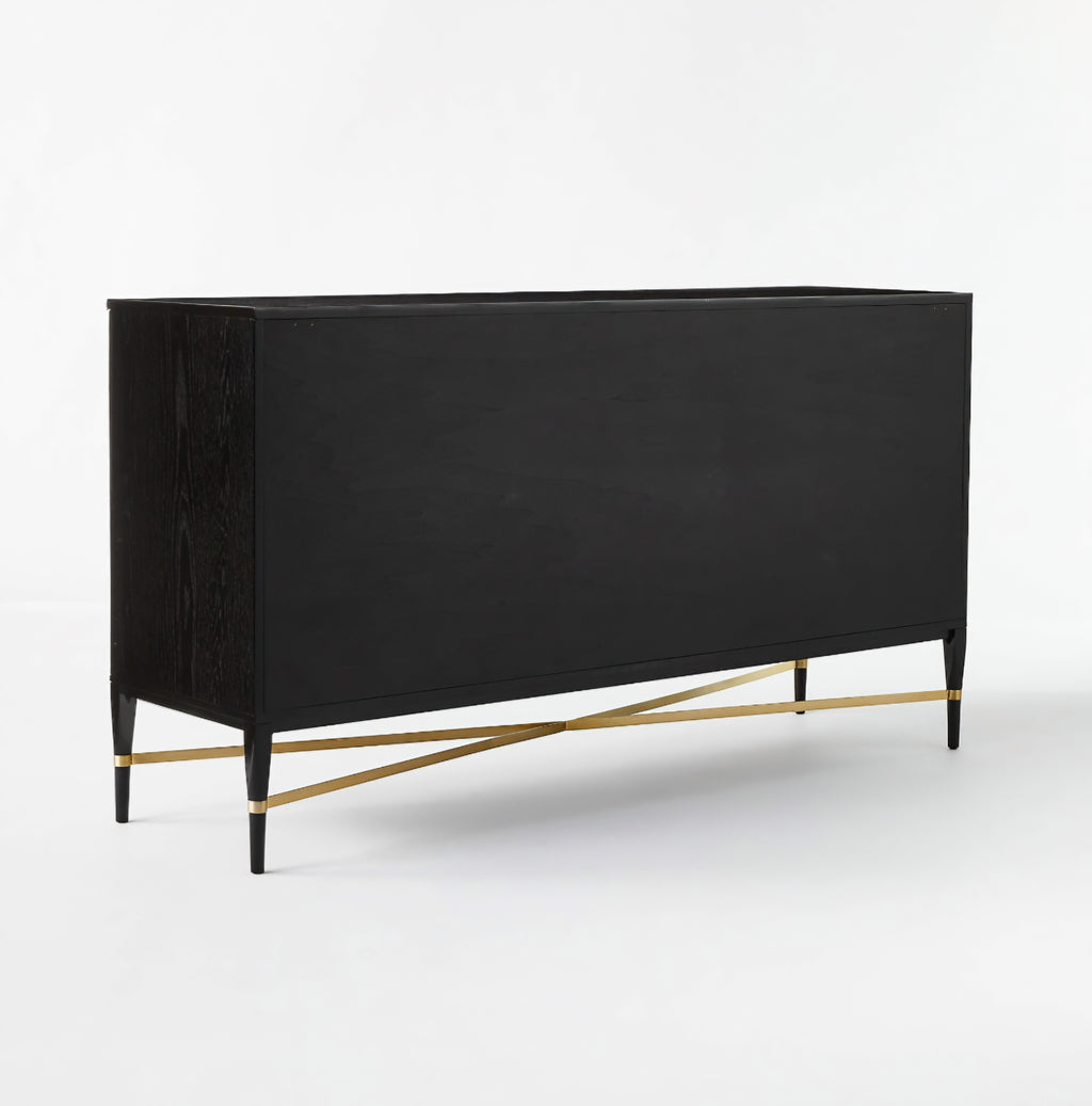 THE ONE × Connoisseur — Black Oak Wood 8-Drawer Dresser