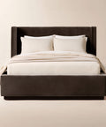 THE ONE × Russell — Velvet Upholstered Queen Storage Bed