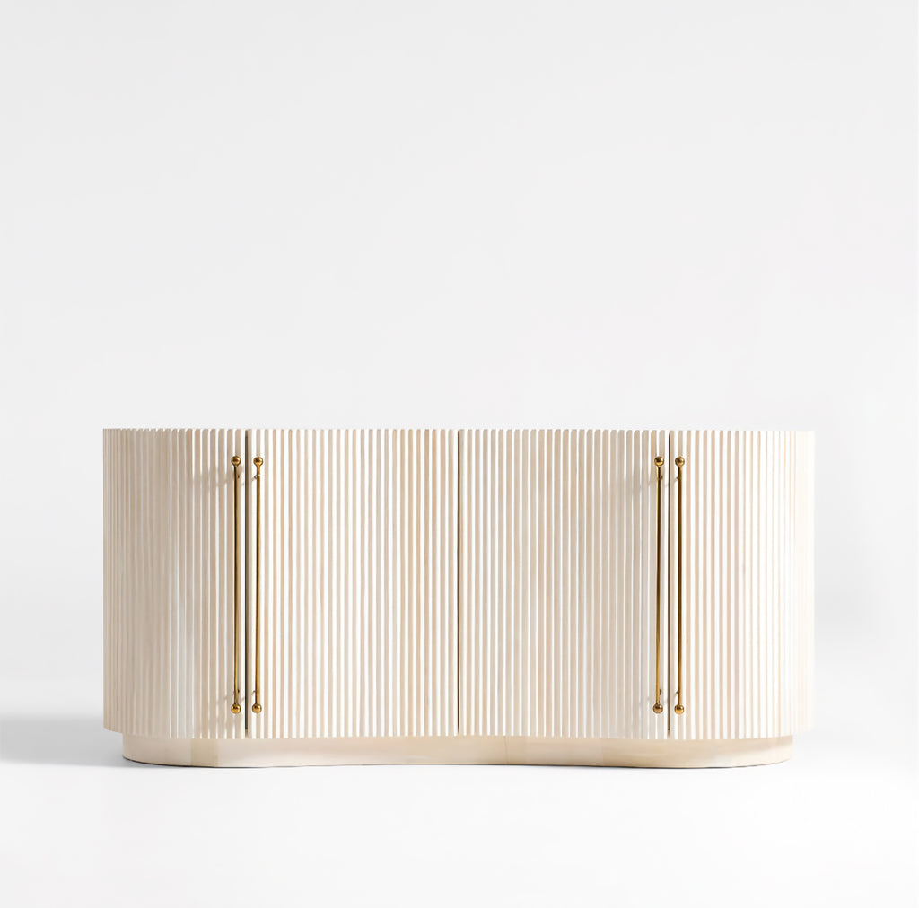THE ONE × Coastline — Oak Wood Fluted Credenza (72")