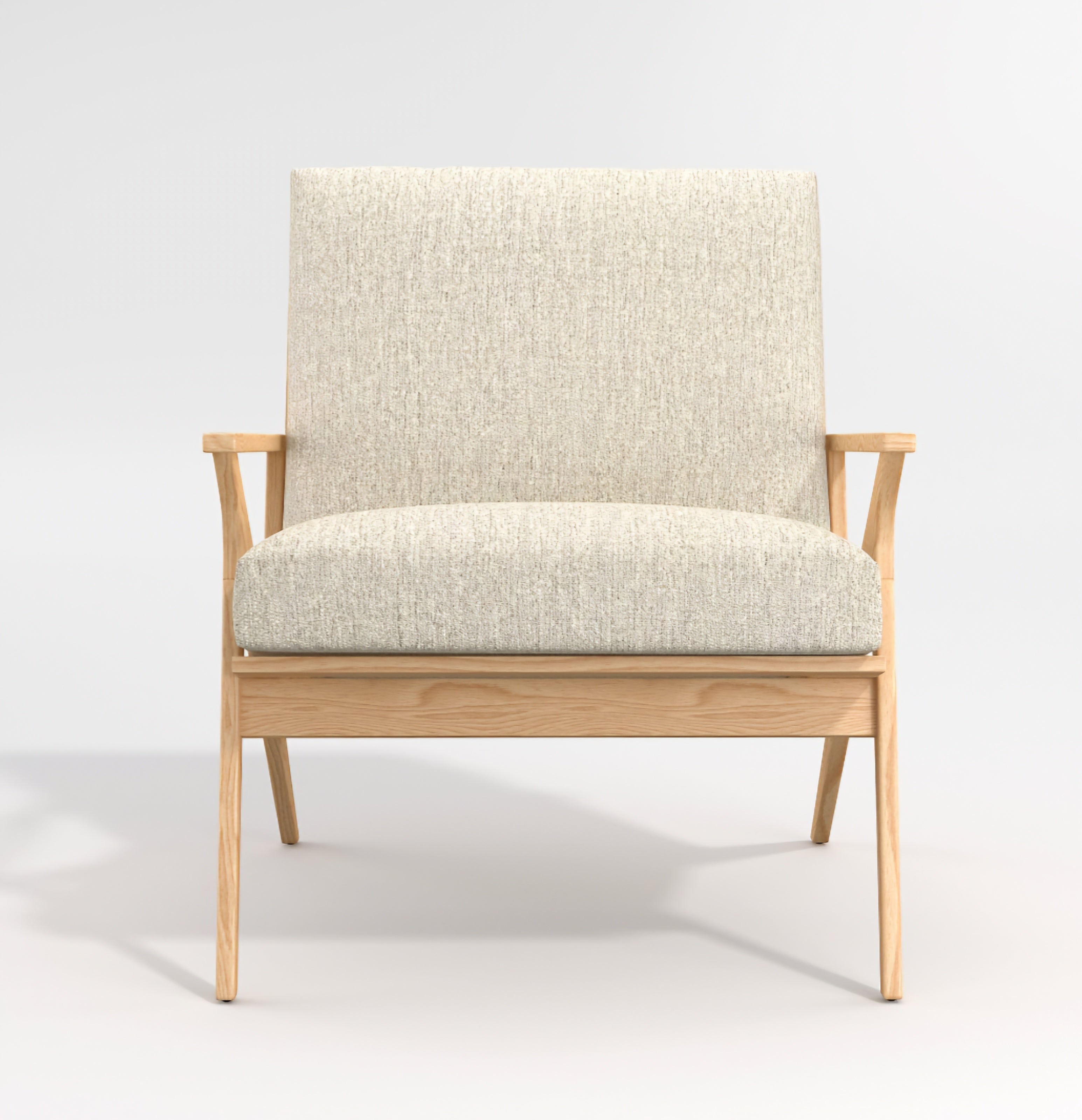THE ONE × Cavett — Wood Accent Chair